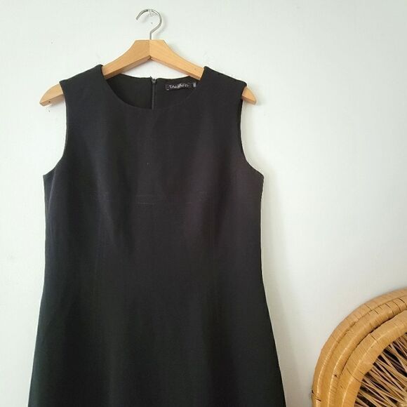 Tahari Sheath Dress Black 6 - Picture 2 of 11